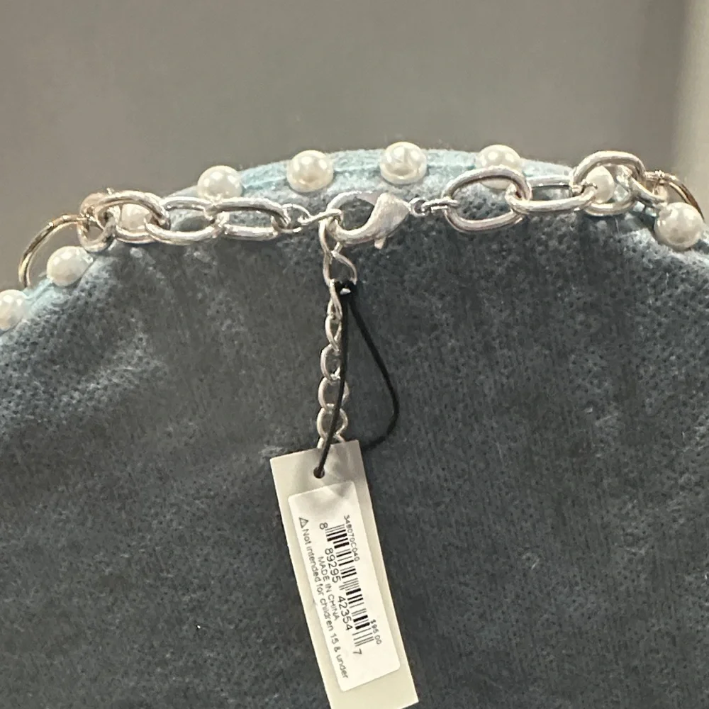 NWT: Robert Lee Morris Mixed Metal Hammered Silver and Gold Link Necklace - Picture 5 of 7